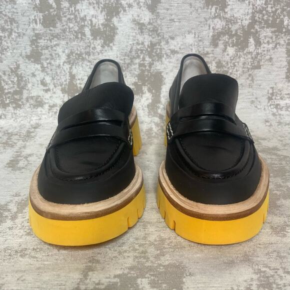 Oncept Seoul Platform Loafer in Black/Citrus Orange - Picture 5 of 10